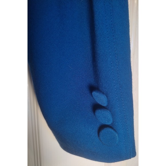 PSI by Alvin Bell Fitted Blue Jacket Size 4 Vintage. Comes with Shoulder Pads - Picture 6 of 8